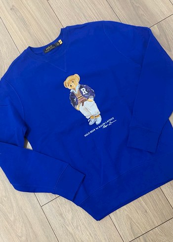 Mavi Polo Ralph Lauren Ayıcıklı Sweatshirt - Görsel 2