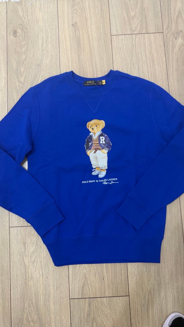 Mavi Polo Ralph Lauren Ayıcıklı Sweatshirt - Görsel 3