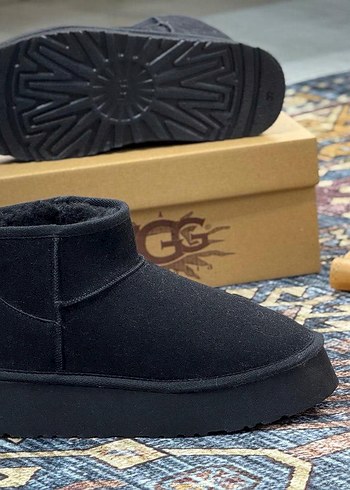 Ugg Kahverengi Süet Kadın Dolgu Topuk Bot