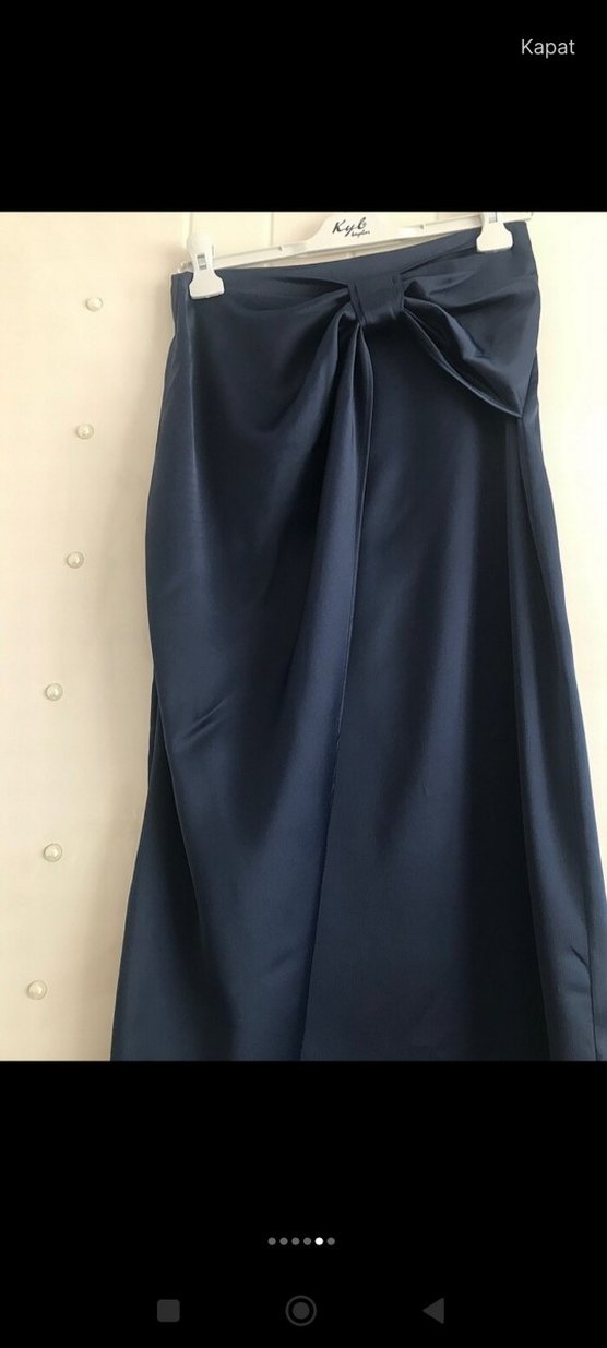 Drapeli Uzun Kadın Etek - Camel Renk - Görsel 2