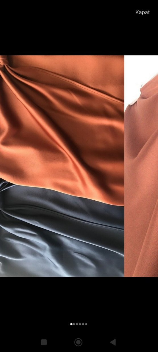 Drapeli Uzun Kadın Etek - Camel Renk - Görsel 3