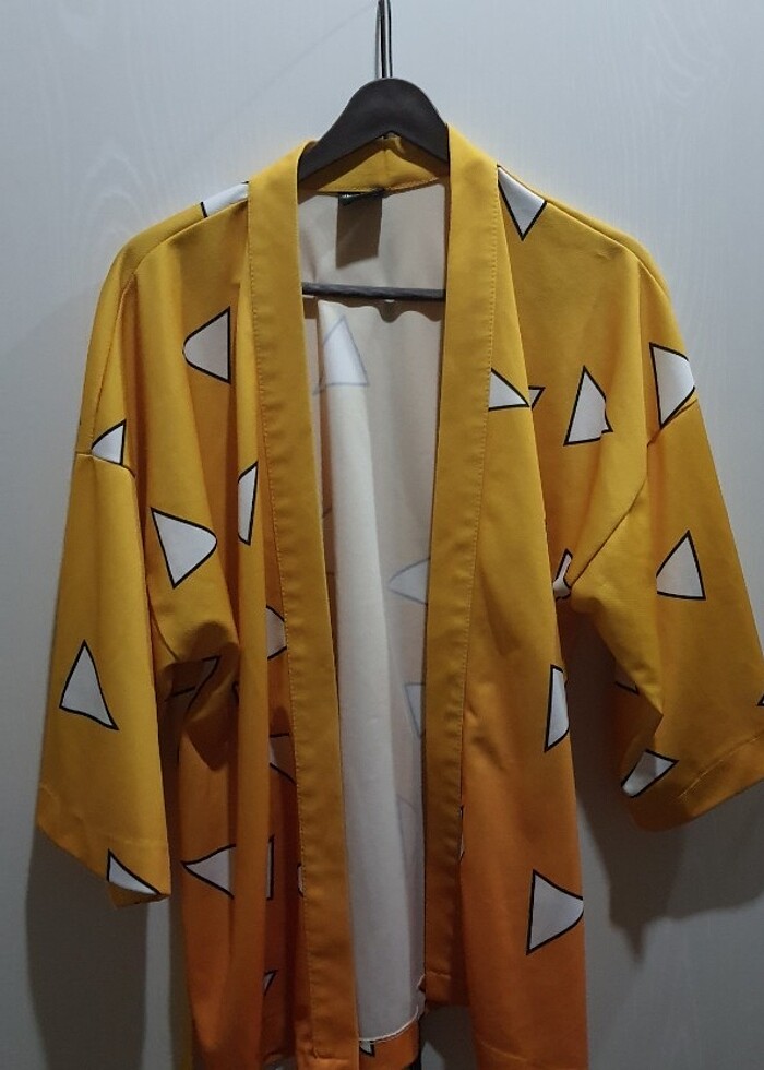Demon slayer zenitsu kimono - Görsel 3