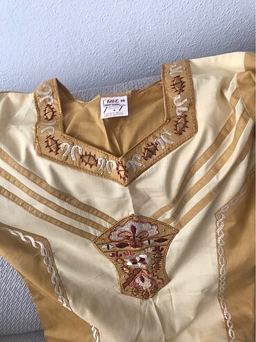36 Beden Hint kıyafeti sari