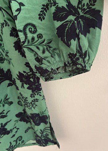 Yeşil Bohem Uzun Kollu Kadın Tunik - Görsel 3