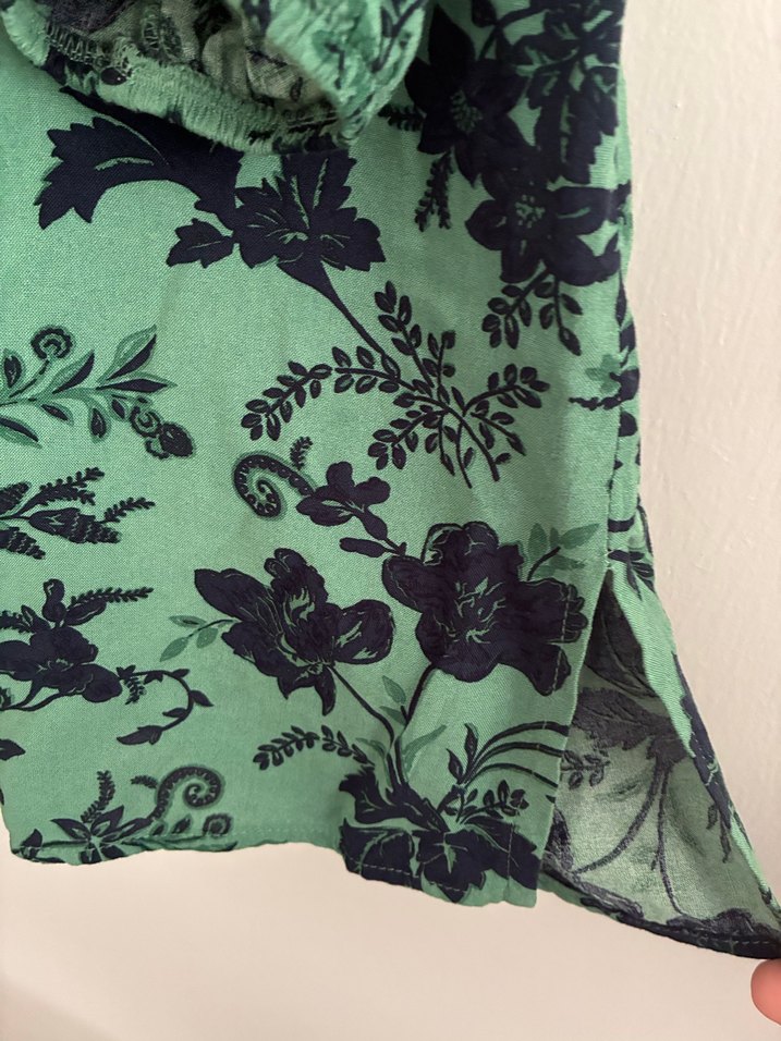 Yeşil Bohem Uzun Kollu Kadın Tunik - Görsel 4