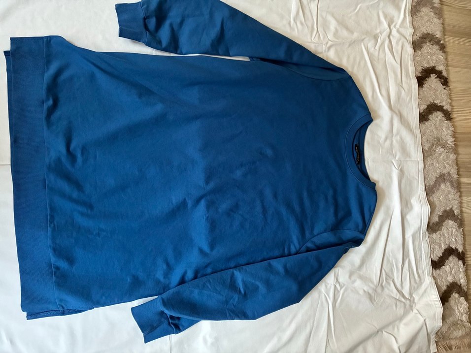 Mavi Uzun Kollu  Kadın Tunik - Görsel 4