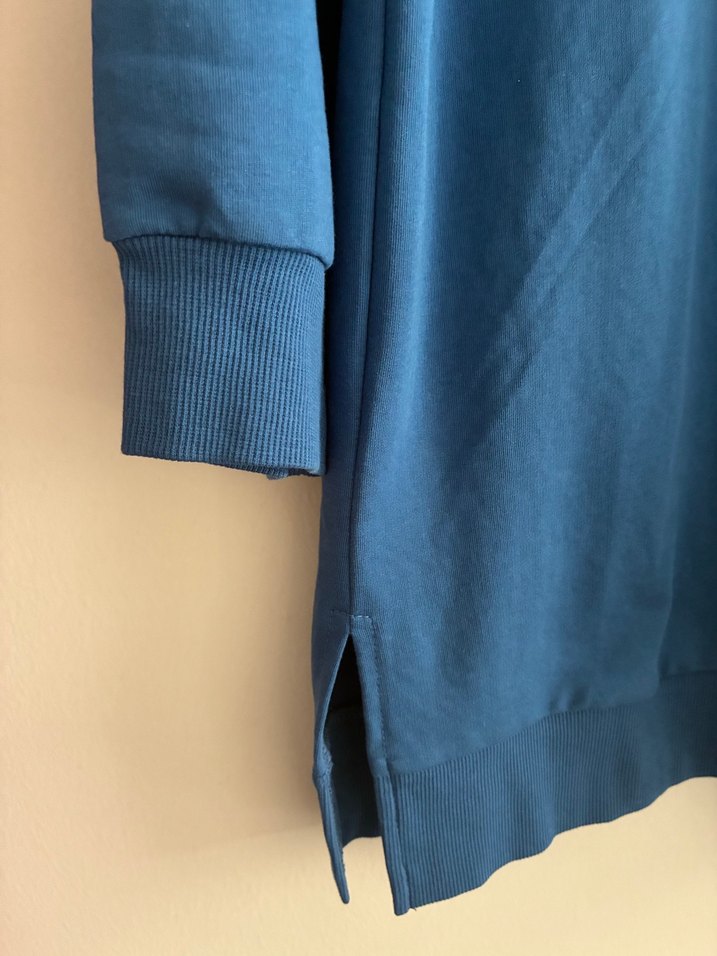 Mavi Uzun Kollu  Kadın Tunik - Görsel 3