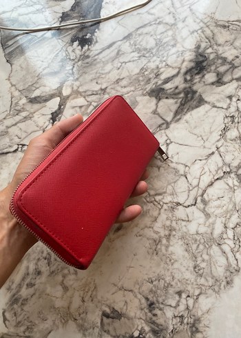 Kırmızı  Kadın Fermuarlı Cüzdan - Görsel 3