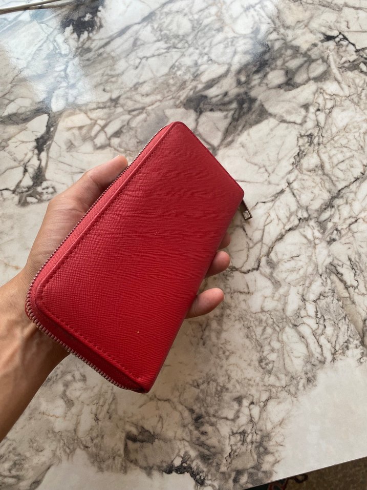 Kırmızı  Kadın Fermuarlı Cüzdan - Görsel 2