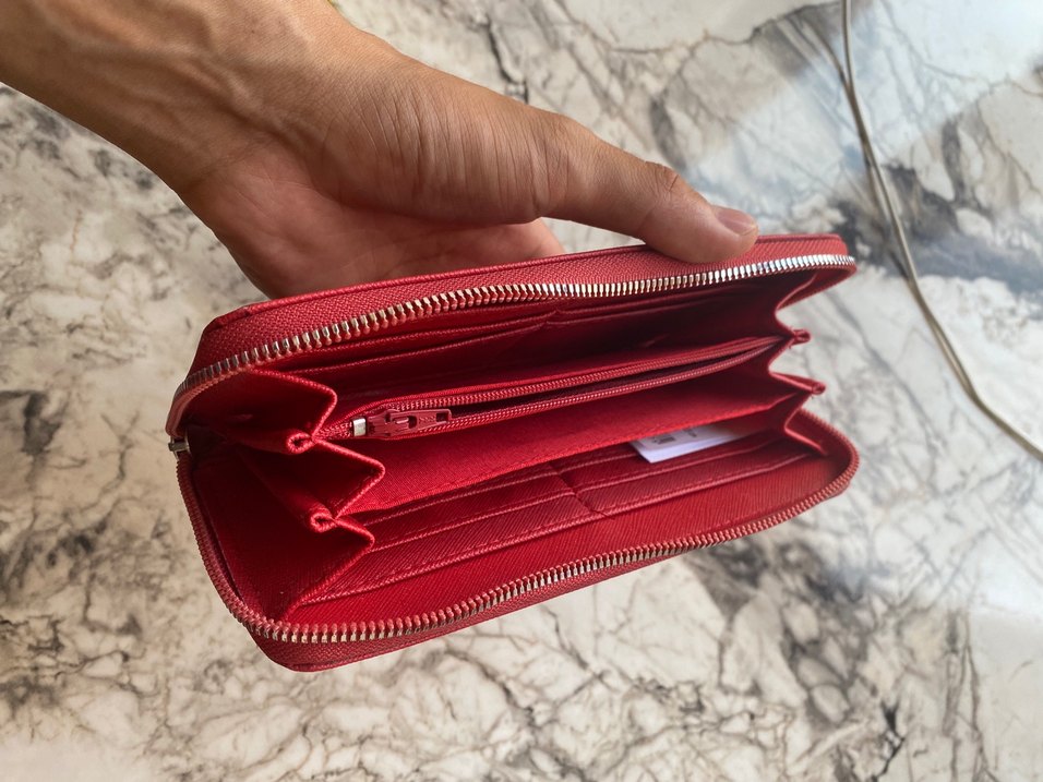 Kırmızı  Kadın Fermuarlı Cüzdan - Görsel 5