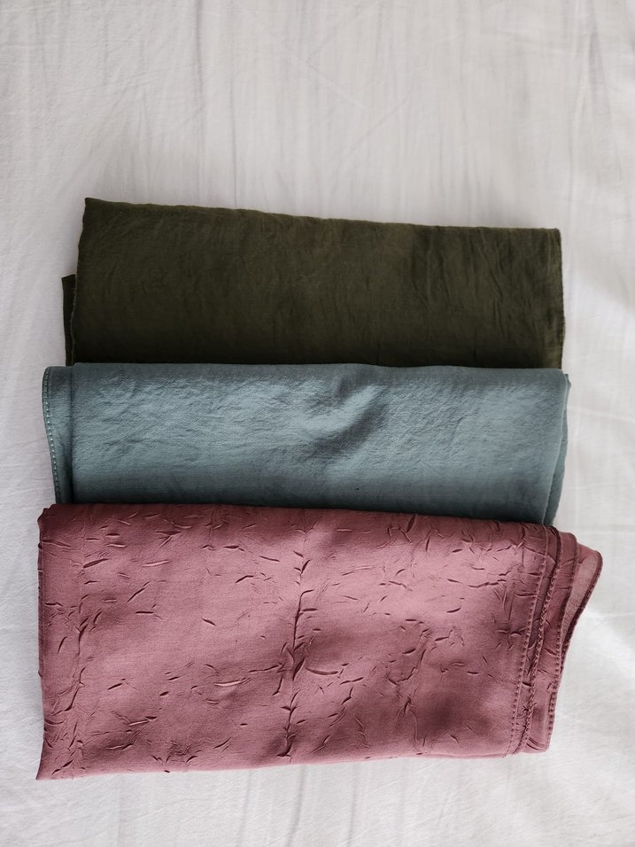 Kadın pamuklu eşarp - Görsel 3