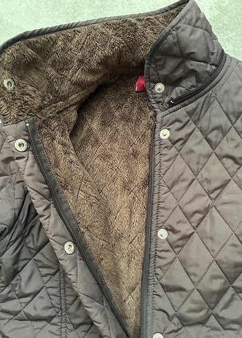 Fermuarlı Uzun Kahverengi Kadın Mont - Görsel 4