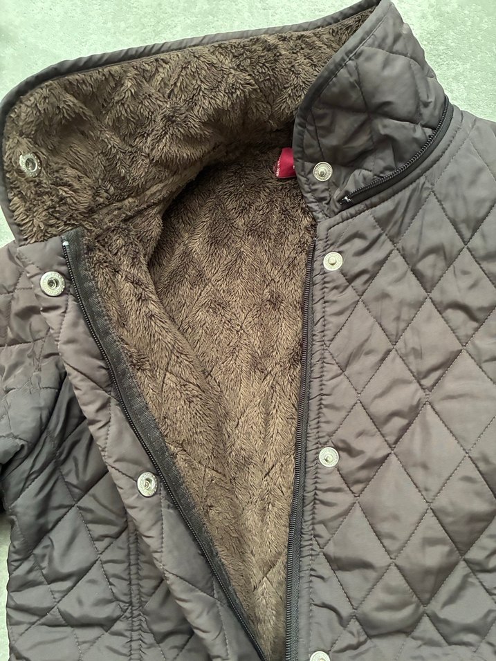 Fermuarlı Uzun Kahverengi Kadın Mont - Görsel 4