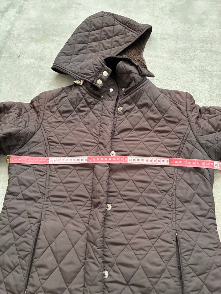 Fermuarlı Uzun Kahverengi Kadın Mont - Görsel 2