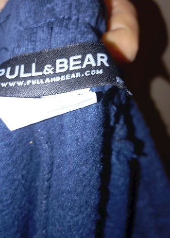 unisex Lacivert Bağlama Desenli eşofman - Görsel 4