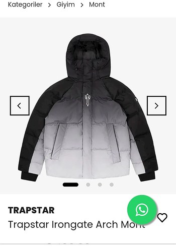 Gri Kapüşonlu Erkek Mont - Görsel 2