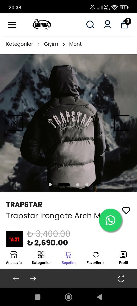 Gri Kapüşonlu Erkek Mont - Görsel 4