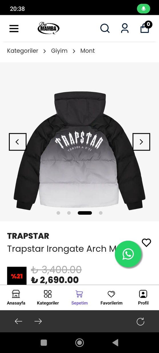 Gri Kapüşonlu Erkek Mont - Görsel 3