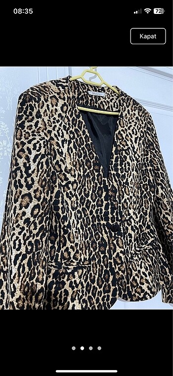 Diğer Leopar Blazer Ceket