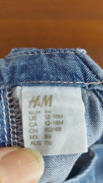 12-18 Ay Beden lacivert Renk H&M salopet 