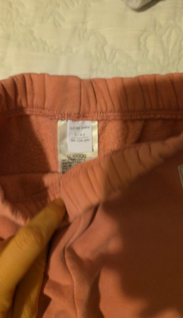 Kız Çocuk pudra pembe Rahat Kesim Eşofman - Görsel 2