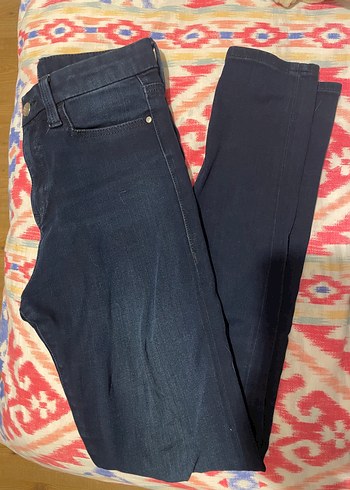 xs Beden Mavi Jeans Kadın Lacivert Denim Pantolon