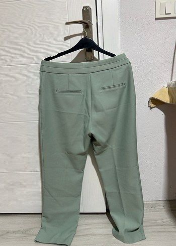 Kadın Kumaş Pantolon, Kemerli, Normal Boy - Görsel 5