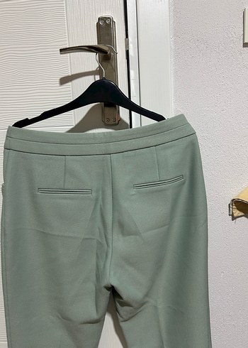 Kadın Kumaş Pantolon, Kemerli, Normal Boy - Görsel 6
