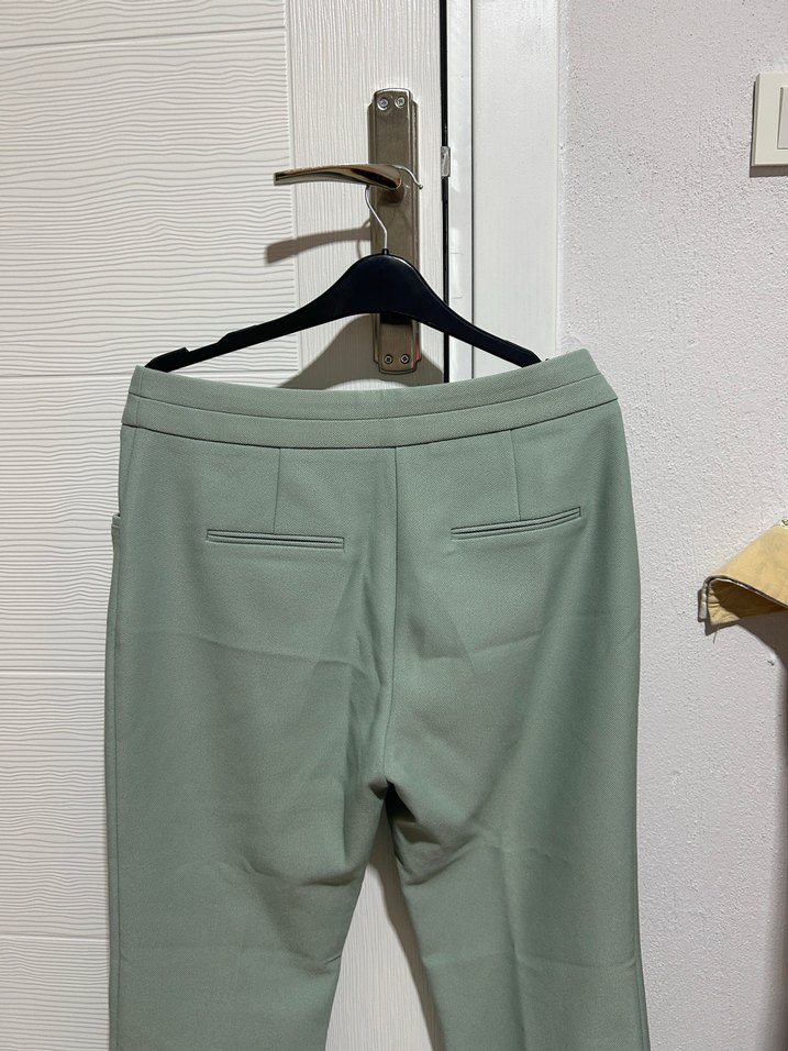 Kadın Kumaş Pantolon, Kemerli, Normal Boy - Görsel 4