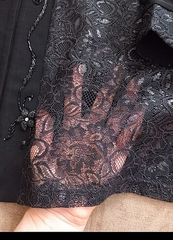 Büyük beden abiye hırka - Görsel 4