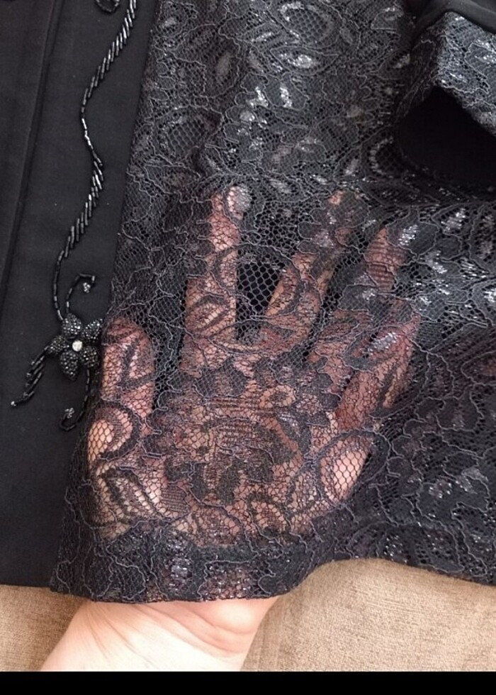 Büyük beden abiye hırka - Görsel 4