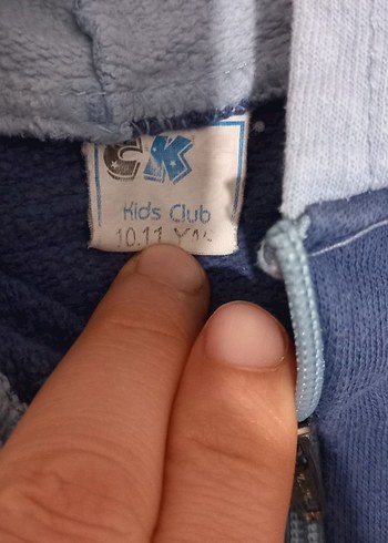 Erkek Çocuk Mavi Fermuarlı Kapüşonlu Sweatshirt - Görsel 4