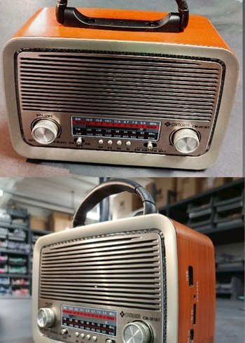 Taşınabilir Retro Radyo Müzik Sistemi - Görsel 3