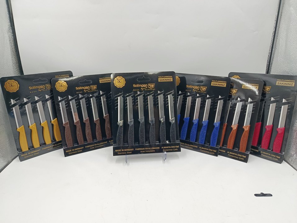 Solingen Paslanmaz Çelik Çok Renkli Bıçak Seti - Görsel 2
