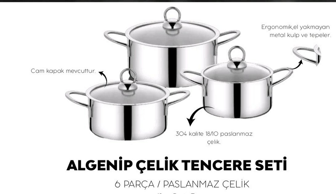 Brillant 3 Parça Tencere Seti - Görsel 2