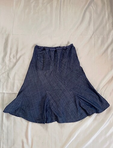 s Beden Grunge Y2k Denim Kot Cepli Etek