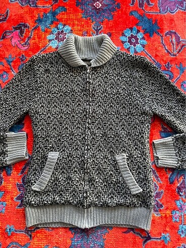 Gianni Bravo Gianni Lupo Gri Vintage Desenli Hırka