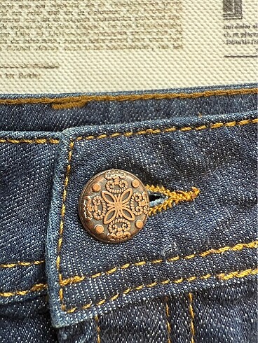 xs Beden lacivert Renk Grunge Düğme Detaylı Y2k Kot Etek