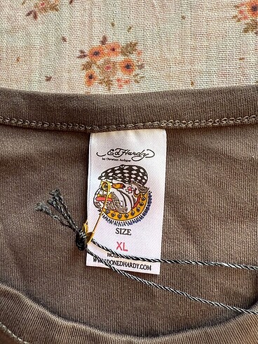 xl Beden çeşitli Renk Ed Hardy Y2k Kuru Kafa Çiçek Desenli Grunge Tişört