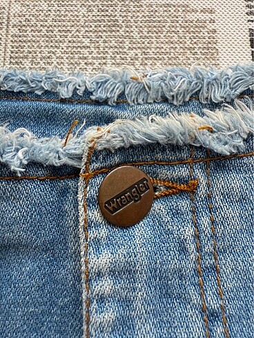 27 Beden mavi Renk Vintage Wrangler Kısa Kot Etek