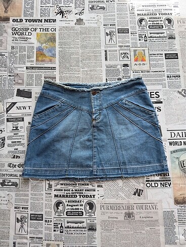 Vintage Wrangler Kısa Kot Etek