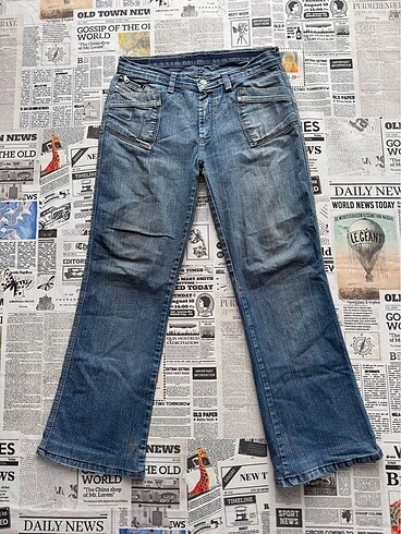 Tommy Hilfiger Vintage Fermuar Detaylı Kadın Kot Pantolon Jean