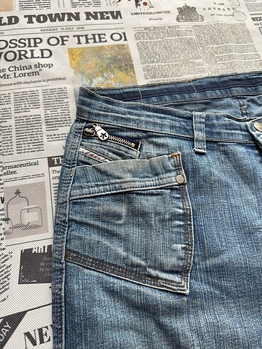 Tommy Hilfiger Tommy Hilfiger Vintage Fermuar Detaylı Kadın Kot Pantolon Jean