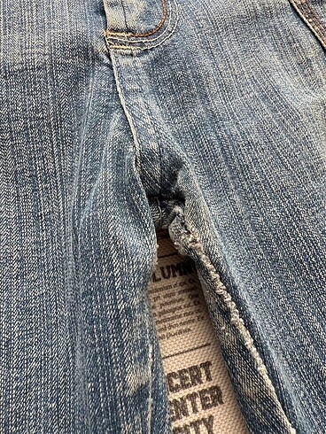 32 Beden mavi Renk Tommy Hilfiger Vintage Fermuar Detaylı Kadın Kot Pantolon Jean