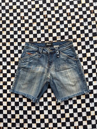 Vintage Dolce & Gabbana Taşlanmış Kot Şort