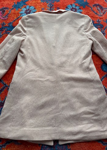xs Beden Düğmeli Pembe Kadın Blazer Ceket