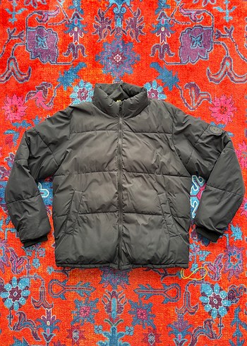 Kadın Gri Fermuarlı Kışlık Streetwear Mont