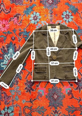 s Beden gri Renk Gri Kadın Kot Ceket, Düğmeli, Regular Fit
