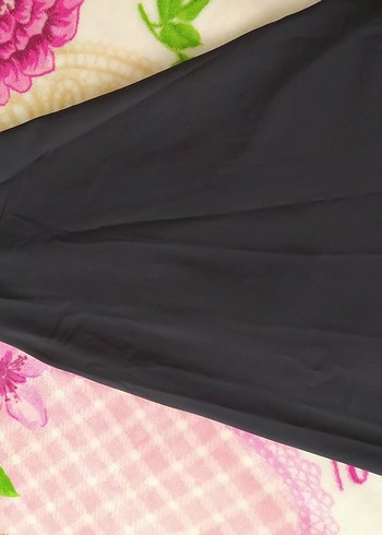 Siyah Uzun A kesim Etek - Görsel 2