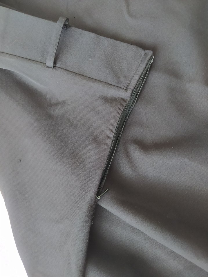 Siyah Uzun A kesim Etek - Görsel 4